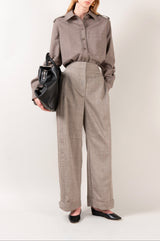 MONTJUIC - Black Soft Leather Sacchetto Ballerina Flats