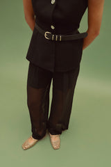 PARIS - Gold Woven Leather Ballerina