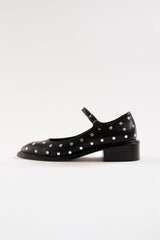 PENELOPE - Black Leather With Studs Babies