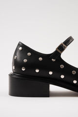 PENELOPE - Black Leather With Studs Babies