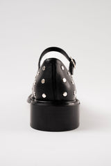 PENELOPE - Black Leather With Studs Babies