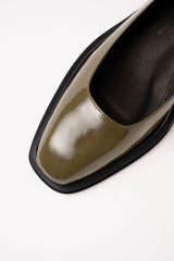 PENELOPE - Dark Green Patent Leather Babies