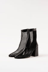 POPPY - Black Mesh Boots