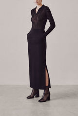POPPY - Black Mesh Boots
