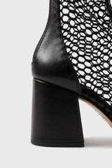 POPPY - Black Mesh Boots