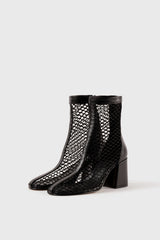 POPPY - Black Mesh Boots