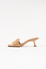 REBECCA - Natural Raffia Sandals
