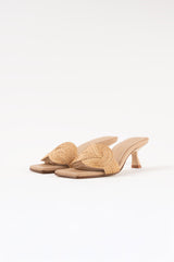 REBECCA - Natural Raffia Sandals