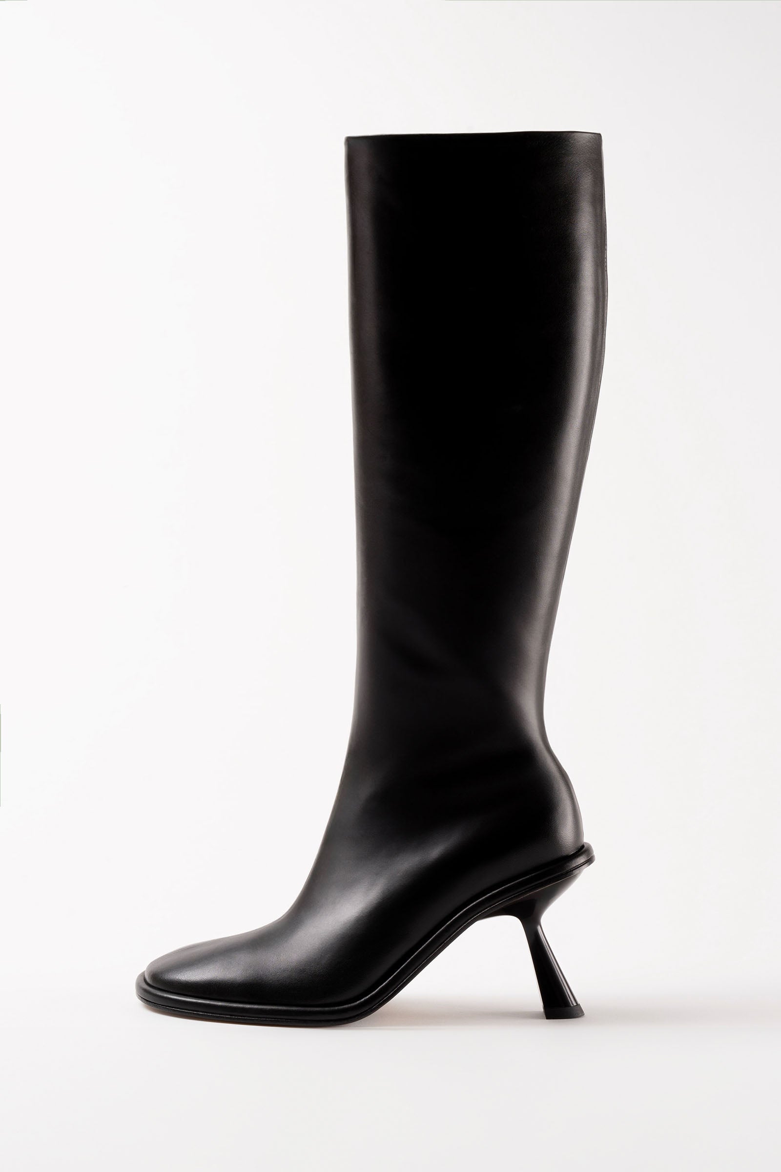 送料関税込★Souliers Martinez★サマンタ70ニーハイブーツ RIANA - Black Leather Knee High Boots – Souliers Martinez