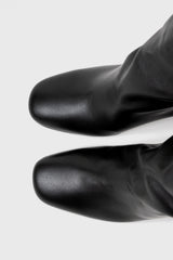Roberta black leather knee-high boots - Souliers Martinez