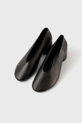Sarria black leather pumps - Souliers Martinez
