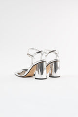 SVETLANA - Silver Mirror Faux Leather Pumps