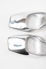 SVETLANA - Silver Mirror Faux Leather Pumps