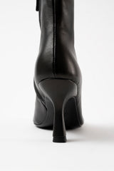 TALIN - Black Leather Ankle Boots