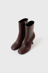 Talin dark brown leather ankle boots - Souliers Martinez