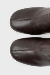 Talin dark brown leather ankle boots - Souliers Martinez