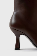 Talin dark brown leather ankle boots - Souliers Martinez
