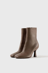 Talin taupe leather ankle boots - Souliers Martinez