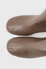 Talin taupe leather ankle boots - Souliers Martinez