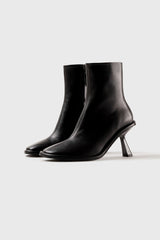 Teo black leather ankle boots - Souliers Martinez