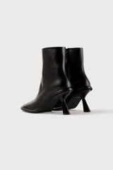 Teo black leather ankle boots - Souliers Martinez