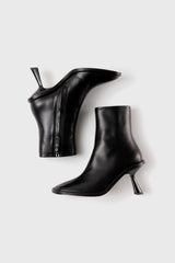 Teo black leather ankle boots - Souliers Martinez
