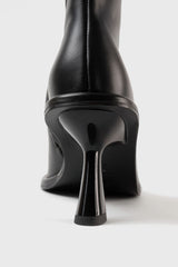 Teo black leather ankle boots - Souliers Martinez