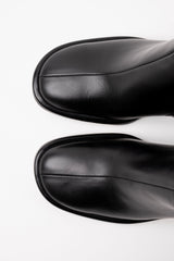 TERUEL - Black Leather Ankle Boots