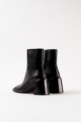 TERUEL - Black Leather Ankle Boots