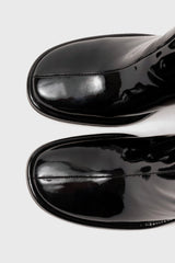 Triana black patent leather knee-high boots - Souliers Martinez