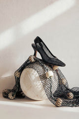 BEATRIZ - Black Resille Pumps