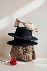 ERNESTINA - White Woven Leather Sandals