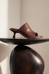 MARIZA - Dark Brown Leather Sandals
