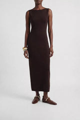 FLAMENCA - Dark Brown Leather Ballerina