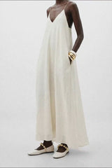 FLAMENCA - White Leather Ballerina