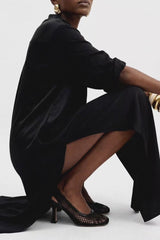 BEATRIZ - Black Resille Pumps