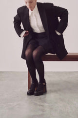 Souliers Martinez Malasana black leather pumps worn video