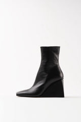 AKIRA - Black Leather Ankle Boots