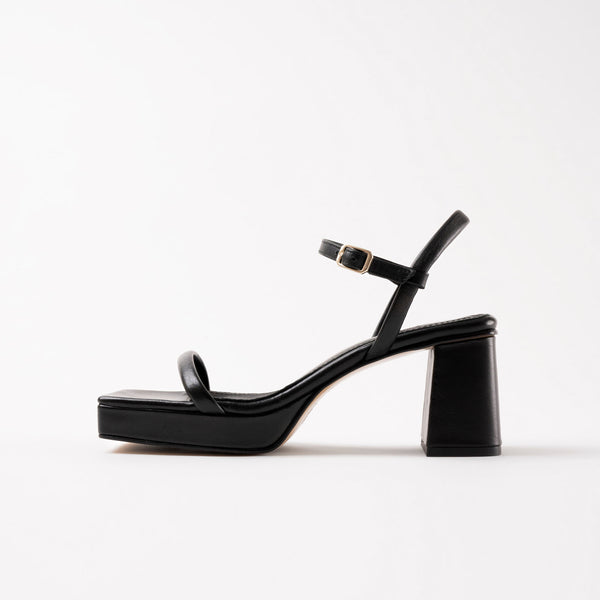 Christian Louboutin | Zeppa Chick 85 black patent wedge sandals | Savannahs