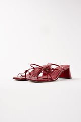 ARANDINA - Red Patent Leather Strappy Sandals