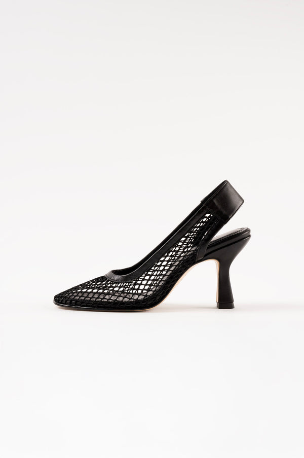 BEATRIZ - Black Resille Pumps