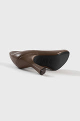 BERLIN - Taupe Leather Pumps