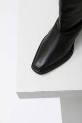 BERTRAN - Black Leather Boots