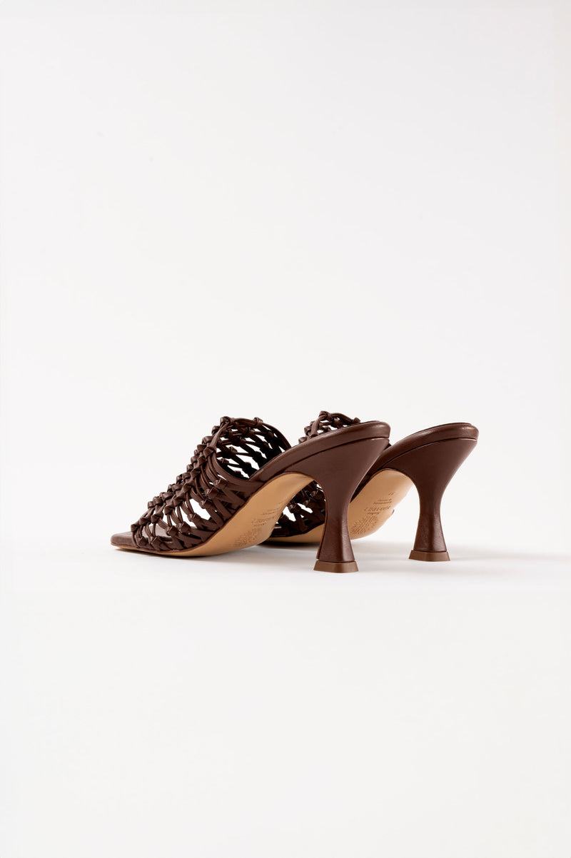 CABO - Chocolate Woven Leather Sandals