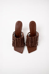 CABO - Chocolate Woven Leather Sandals