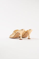 CABO - Gold Woven Leather Sandals
