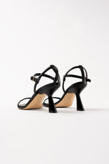 CAROLINA - Black Leather Sandals