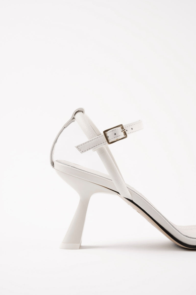CAROLINA - White Leather Sandals