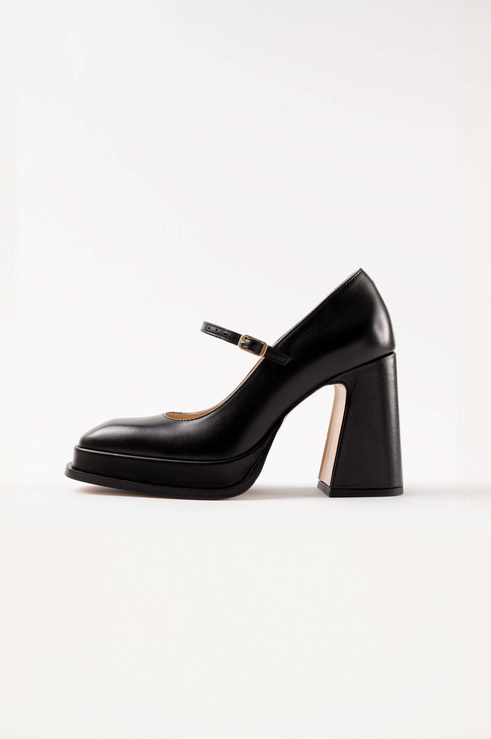 CASILDA - Black Leather Mary Jane Pumps – Souliers Martinez