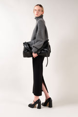 CASILDA - Black Leather Mary Jane Pumps